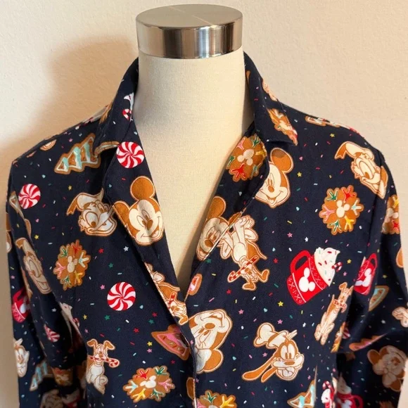 Disney Navy and Red Women's Pajama Set - Picture 2 of 7